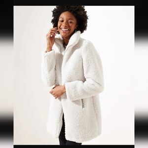 LOFT Cream Teddy Jacket